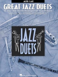 GREAT JAZZ DUETS ALTO SAX cover